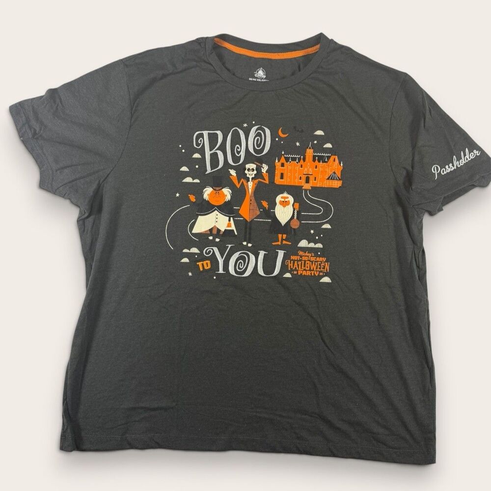 Disney Boo To You MNSSHP 2026 T-Shirt Passholder 2XL Haunted Mansion - Picture 1 of 7